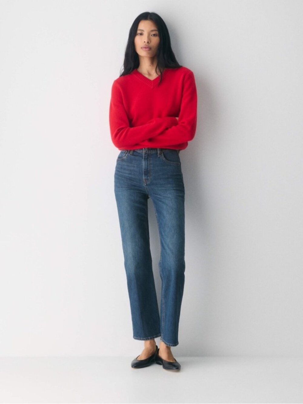 Aritzia Denim Forum The Arlo Hi-Rise Straight Jeans size 24 High Waisted